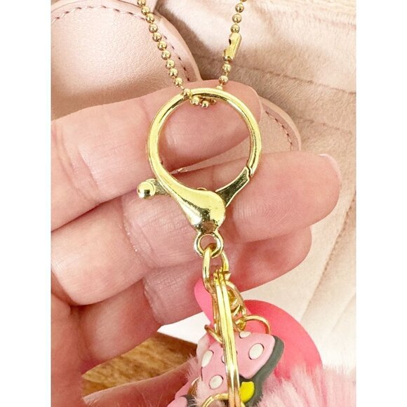 My Melody Faux Fur Pompom Keychain Purse Accessory - Picture 5 of 5